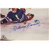 Image 3 : "BOWER STOPS HULL" AUTOGRAPHED BY BOBBY HULL &