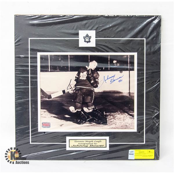 TORONTO MAPLE LEAFS AUTOGRAPHED BY JOHNNY BOWER