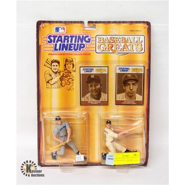 SEALED ON CARD NBA STARTING LINEUP BASEBALL GREATS