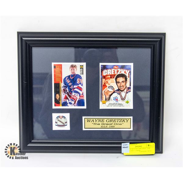 FRAMED WAYNE GRETZKY "THE GREAT ONE" CARDS