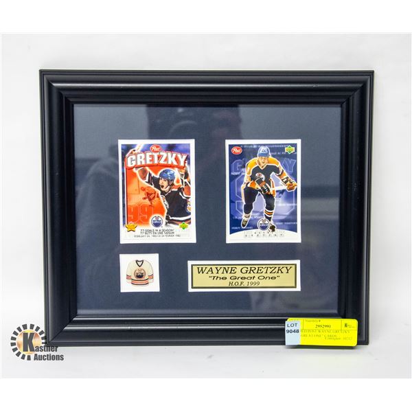 FRAMED POST WAYNE GRETZKY "THE GREAT ONE" CARDS