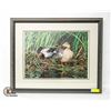 Image 1 : FRAMED SIGNED LIMITED EDITION PRINT "MALLARDS" BY