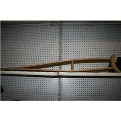 WOODEN CRUTCHES