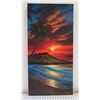 Image 1 : Scarlett Skies Limited Edition Canvas Giclee Art Print #9/50 Signed by Walfrido Garcia 36" x 18" (re