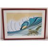 Image 1 : Surfing Honu Art Print by Odi, Framed 22" x 30"