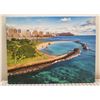 Image 1 : Magic Island Canvas Giclee Art Print (has damage) 19" x 34"