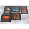 Image 1 : Qty 5 Island Matted Paper Art Prints by Walfrido Garcia 10" x 8"