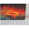 Image 2 : Waves, Moon and Fire Limited Edition Canvas Giclee Art Print #9/50 Signed by Walfrido Garcia 24" x  