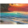 Image 2 : Paradise Cove Limited Edition Canvas Giclee Art Print #15/50 Signed by Walfrido Garcia 30" x  24" (r