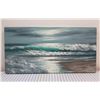 Image 1 : Emerald Wave Limited Edition Canvas Giclee Art Print #3/50 Signed by Walfrido Garcia 18" x 36" (reta