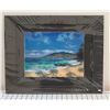 Image 1 : Wailea Blue Deckled Watercolor Art Print by Walfrido Garcia 16" x 20" (retail $250)