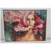 Image 1 : Flourish Canvas Giclee Art Print #7/100 by Dimitra Milan, Framed 26" x 35" (frame damaged)