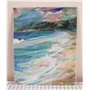 Image 1 : Ocean Scene Deckled Watercolor Art Print by Saumolia 2022 20" x 16"