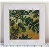 Image 1 : Papaya Tree Art Print by Kirk Petori-Sigel (?) 12" x 12"