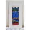Image 1 : Ocean Scene Watercolor Paper Art Print by Robert Hazzard 20" x 10"