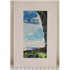 Image 1 : Abstract Scene Matted Art Print 17" x 11"