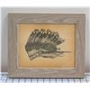 Image 1 : Head Dress Art Print, Framed 11" x 13"