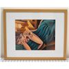 Image 1 : Abstract Female Figure Art Print, Framed 18" x 21"