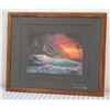 Image 1 : Colors of the Heart Deckled Watercolor Art Print by Walfrido Garcia, Framed 17" x 21" (retail $300)