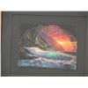 Image 2 : Colors of the Heart Deckled Watercolor Art Print by Walfrido Garcia, Framed 17" x 21" (retail $300)
