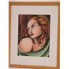 Image 2 : Abstract Female Figure Giclee Art Print, Framed 22" x 17"