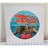 Image 1 : Abstract Female Figure Matted Paper Art Print 12" x 12"