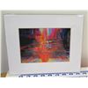 Image 1 : Abstract Matted Paper Art Print 8" x 10"