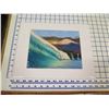 Image 2 : Ocean Scene Matted Paper Art Print 11" x 14"