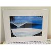 Image 1 : Ocean Scene Matted Paper Art Print 12" x 16"