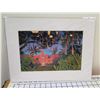 Image 1 : Royal Hawaiian Hotel Matted Paper Art Print 12" x 16"