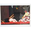 Image 2 : Abstract Female Figure Matted Paper Art Print 12" x 16"