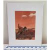Image 1 : Outrigger Canoe Matted Paper Art Print 10" x 8"