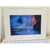 Image 1 : Ocean Scene Matted Paper Art Print 12" x 16"