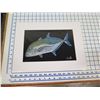 Image 2 : Fish Matted Paper Art Print by Shane Hamamoto 12" x 16"