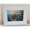 Image 1 : Ocean Scene Matted Paper Art Print 8" x 10"