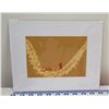 Image 1 : Girl in Lei Matted Paper Art Print 8" x 10"