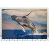 Image 1 : Whale Ocean Scene Metal Print 12" x 18"