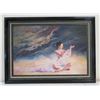 Image 1 : Very Large Framed Giclee Art On Canvas, Female Figure #24/88 by Jia Lu, 38" x 50" (retail $2000)