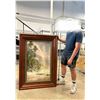 Image 2 : Large Framed Rainbow Ocean Scene Art, 38" x 53"