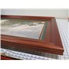 Image 9 : Large Framed Rainbow Ocean Scene Art, 38" x 53"