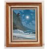 Image 1 : Large Ocean Scene Art, Marked Gallery Proof, Framed & Matted Approx. 30" x 50"