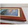 Image 8 : Large Ocean Scene Art by Rudolf Gonzalez, Framed & Matted 35" x 42"