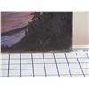 Image 2 : Original Painting on Canvas, Oceanscape at Sunset, Signed Kay C. 12" x 24"