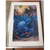 Image 1 : Framed Ocean Scene Art Print by D. Miller 38" x 27"