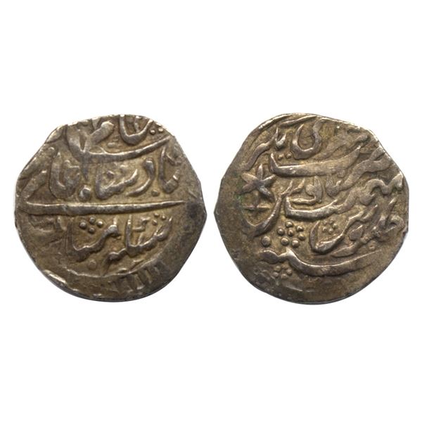 Princely States, Garhwal, Lallat Shah, (VS 1829-1838/1772-1781 AD), Silver Timasha, 2.36 grms