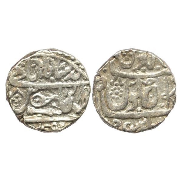 Gwalior, Jean Baptiste Filose, Shadhora or Sabalgarh Mint (off flan), Silver Rupee