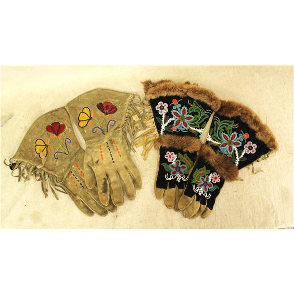 Grouping of Beaded Gauntlets