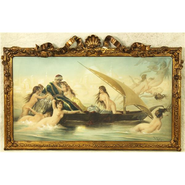 V. Tojetti Watercolor Painting