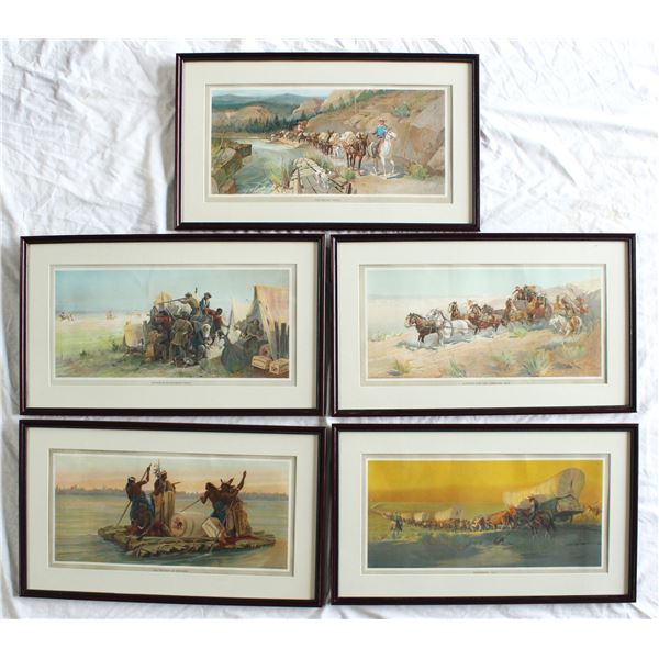 Set of Anheiser Busch Lithographs