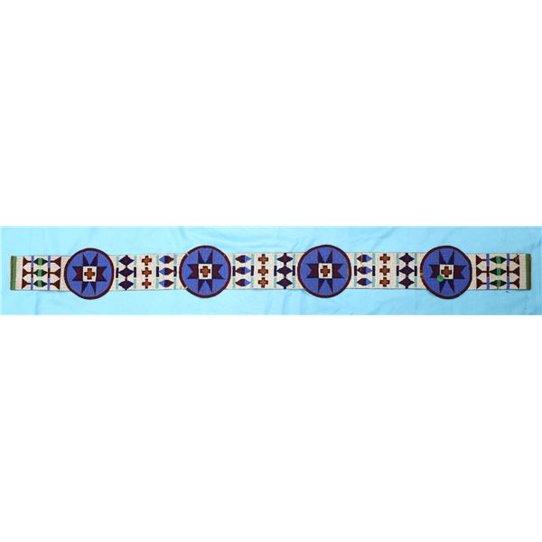 Blackfoot Beaded Blanket Strip